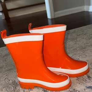 Orange Kids Rain Boots